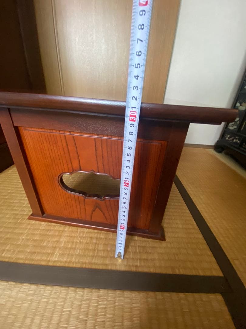 アンティーク家具 木製和風座卓　長方形　ダークブラウン