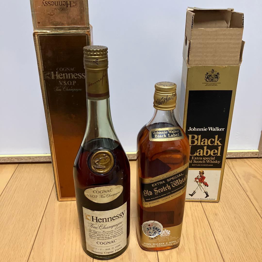 ヘネシー コニャック ●ジョニーウォーカ― ブラックラベル 古酒セット
