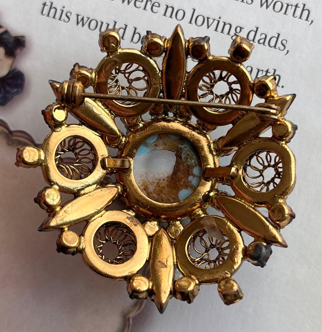 かなさん様希少！Czechoslovakiaヴィンテージブローチ9544