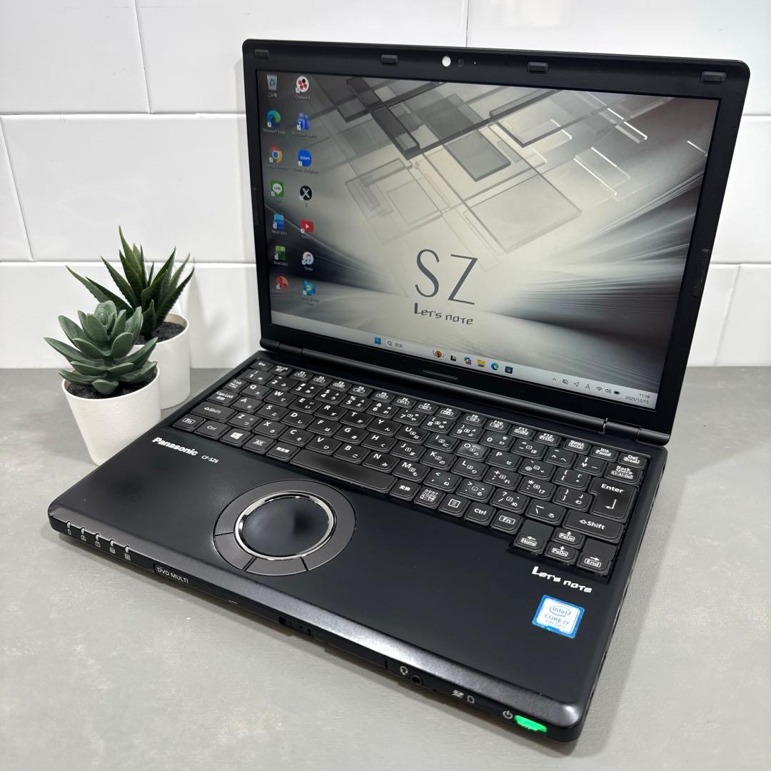 【希少品】レッツノートジェットブラックcfsz6☘️7世代i7☘SSD256GB