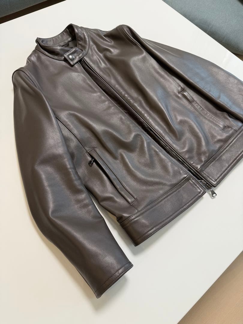 【未使用品】EMMETI エンメティーJURIユリ　シングルライダースジャケット