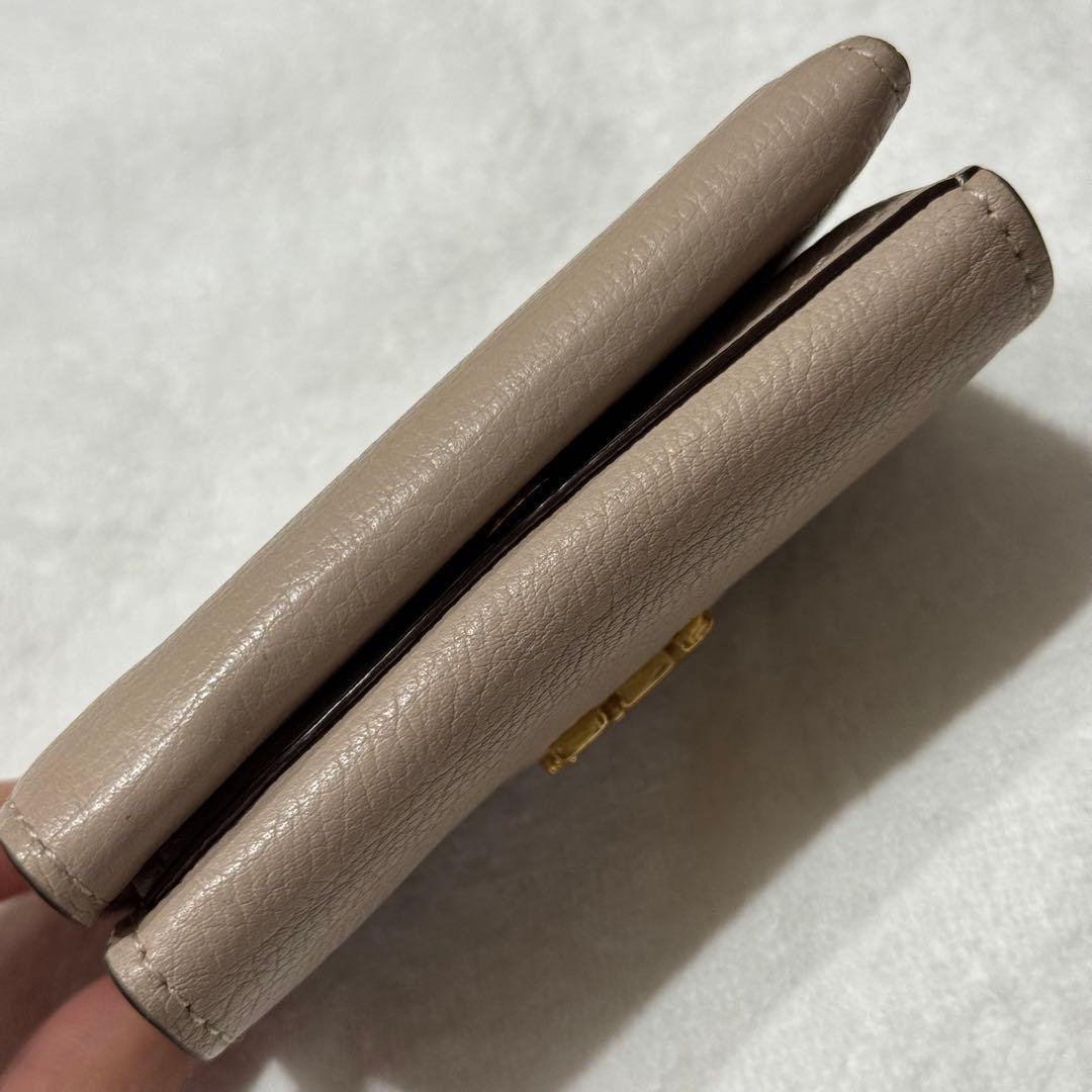 ルイヴィトン　三つ折り財布　ポルトフォイユロックミニ　ガレ