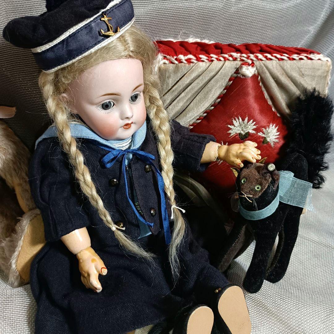 K3⭐アンティークドール　ケストナー143 　セーラー服の小さなお嬢さん