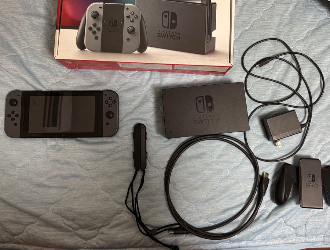 【ジャンク品】Nintendo Switch 本体 グレー 付属品付き