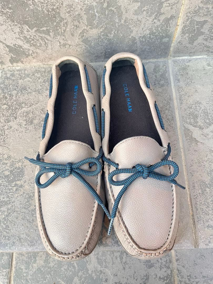 美品 Cole Haan コールハーン ドライビング グレー ローファー8