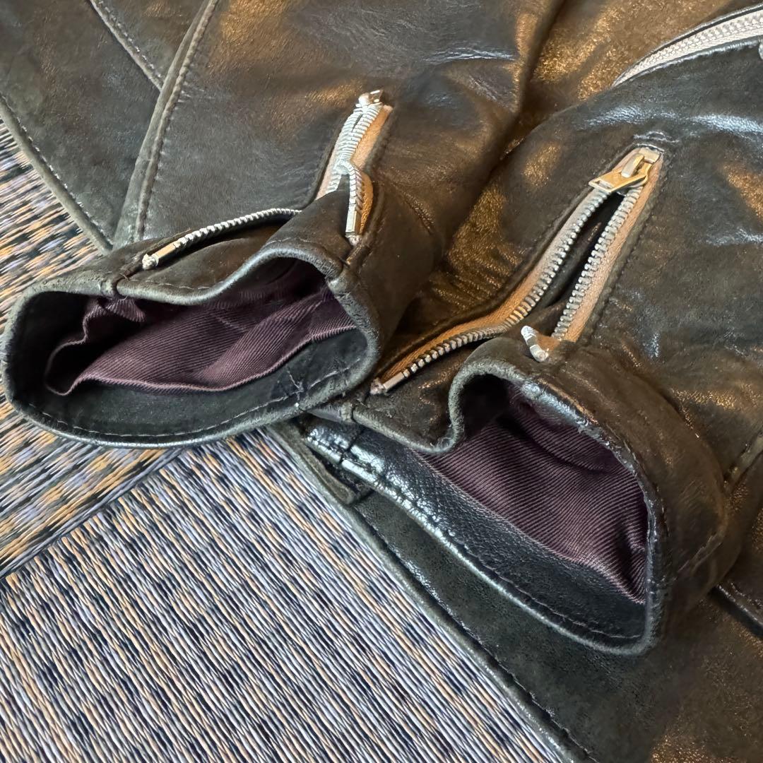 ルイスレザー コルセア タイトフィット シープスキン 36