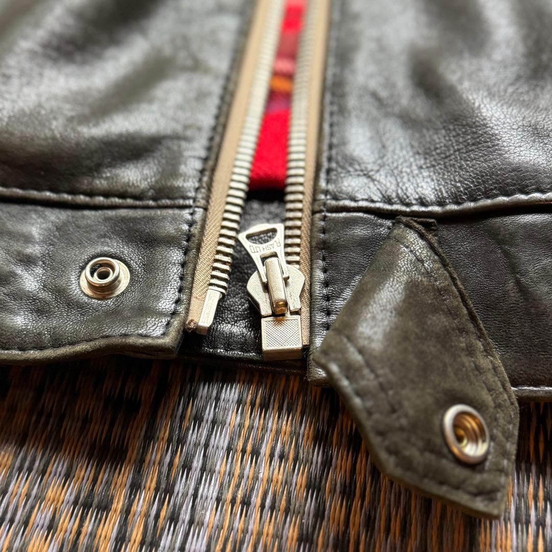 ルイスレザー コルセア タイトフィット シープスキン 36