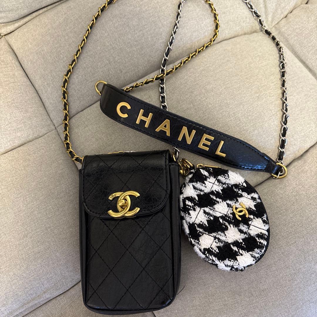 ♡非売品 シャネル ノベルティ スマホポーチ ミニバッグ 斜め掛け♡