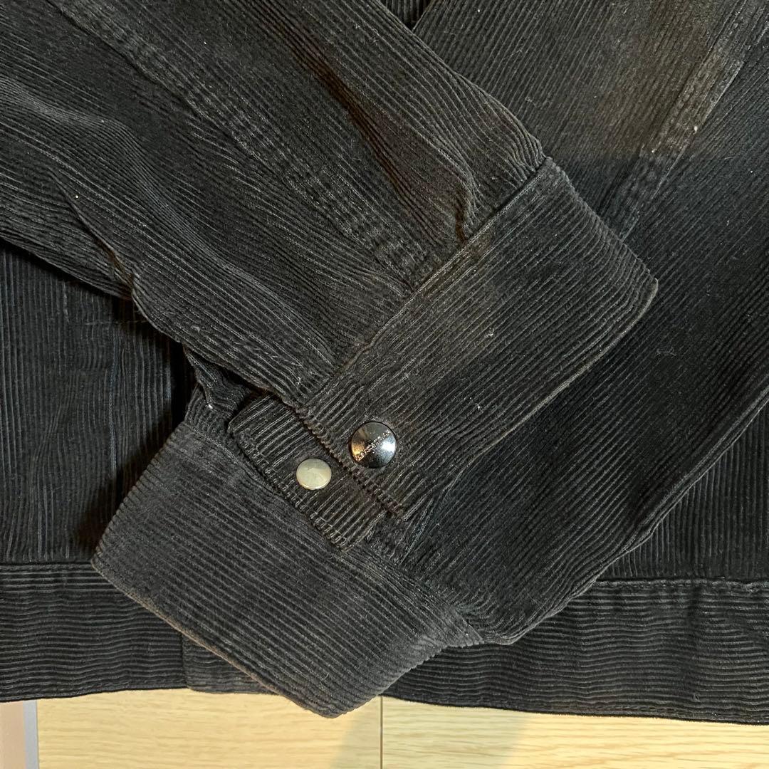 【美品】SASSAFRAS ブラック コーデュロイジャケット