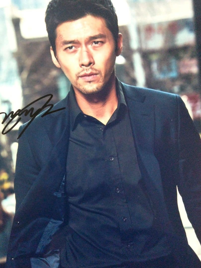 ヒョンビン直筆サイン入り超 大型写真…愛の不時着、シークレットガーデン