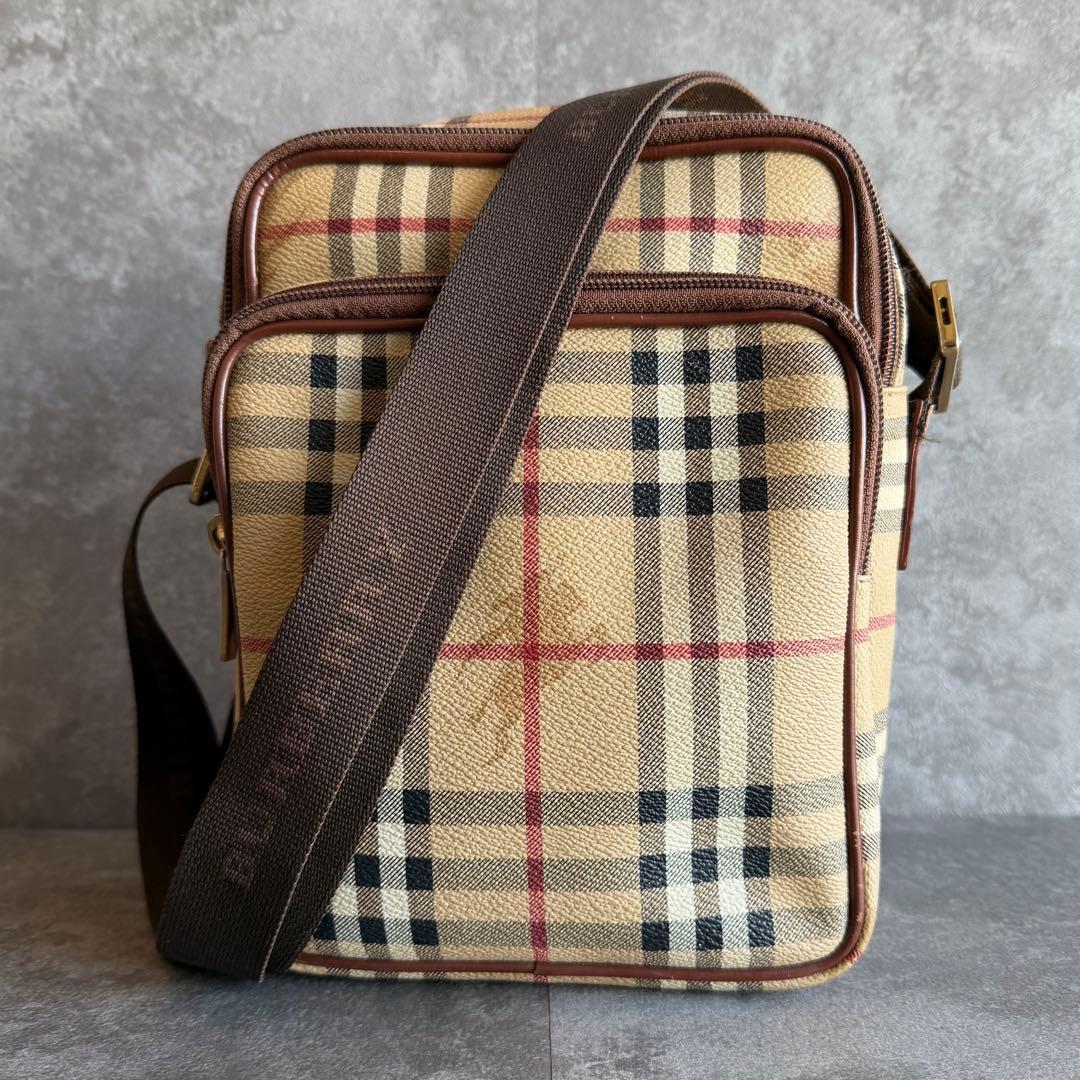 ⭐️バーバリー⭐️ノバチェック ヘリテージ ショルダーバッグ シャドーホースブラウン