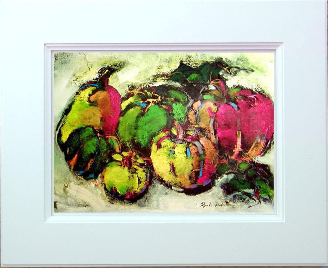 油絵 絵 絵画 インテリア uF6-061404 静物 かぼちゃ