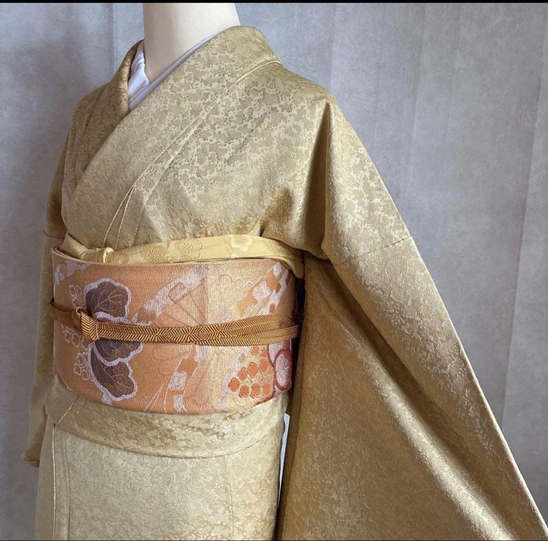 l*a様 色無地　正絹　トールサイズ　ぼかし　さが美　雪輪　落款有り