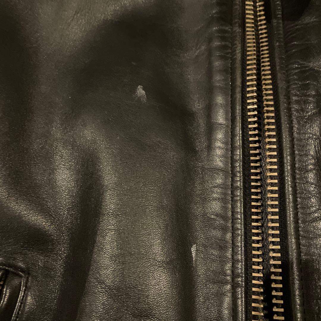 Herley Davidson黒 シングルライダース レザージャケット