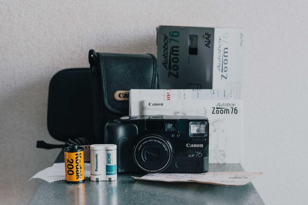 届いて5分で撮影できる！Canon Ab Zoom76 フィルムカメラセット♪