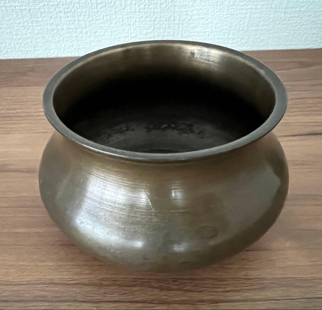 銅製 建水 茶こぼし・錫製茶入 美奈登製/錫茶托 5客セット 煎茶 茶道具