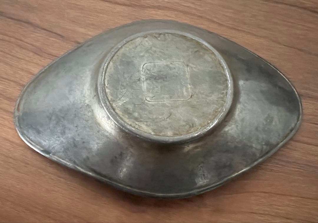 銅製 建水 茶こぼし・錫製茶入 美奈登製/錫茶托 5客セット 煎茶 茶道具