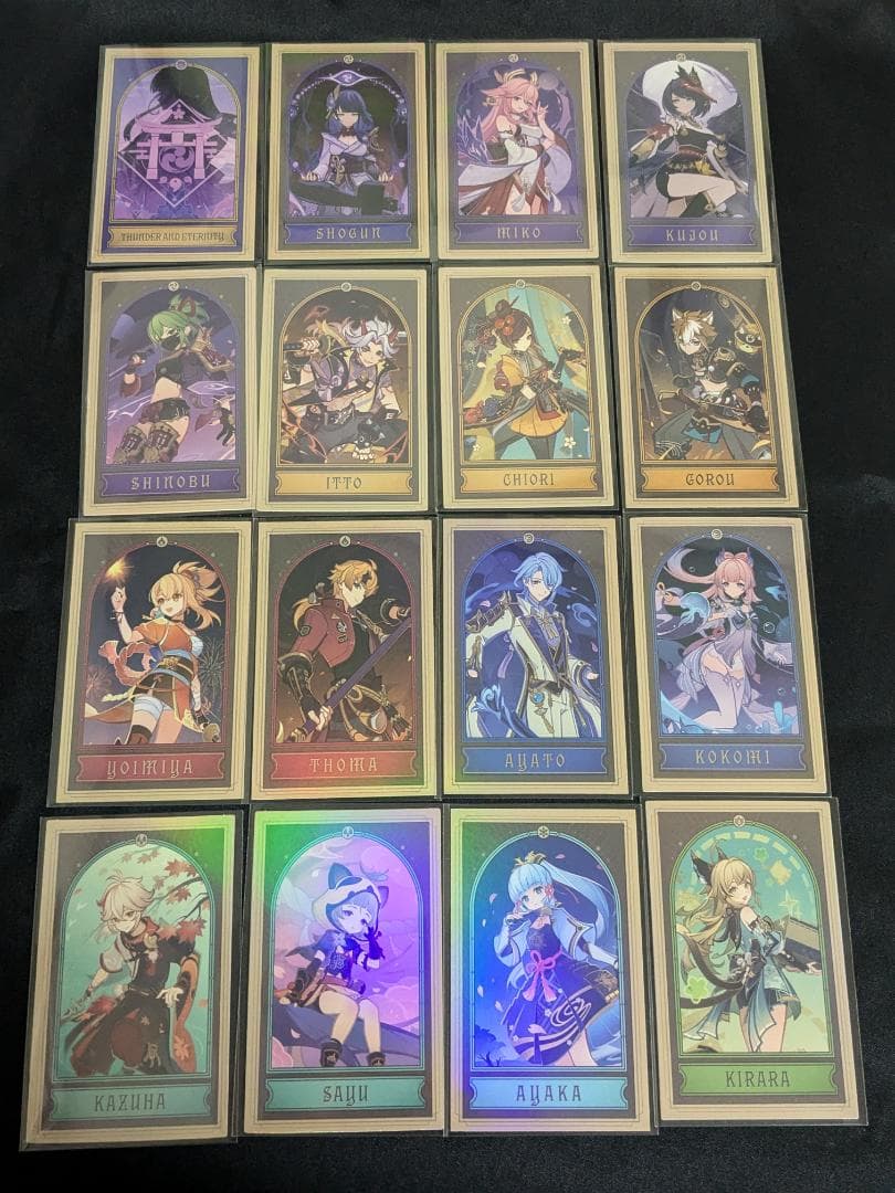 稲妻 16枚セット 原神 七聖召喚カード ホヨランド2024 韓国限定