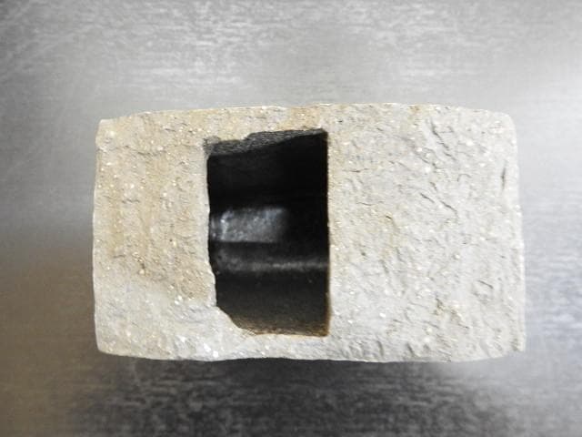 佐藤和彦　釉彩文角壺　共箱　MA376