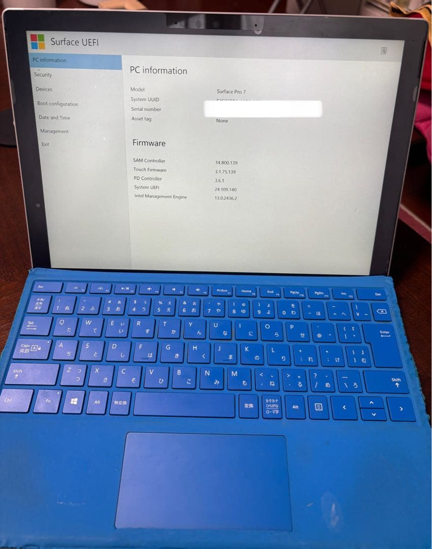 【Surface Pro7】 128GB 8GBWindows11（上級者向け）
