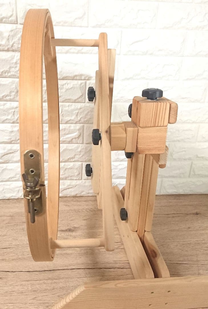 パッチワーク　刺繍用　スタンドフープ　木製　45cm