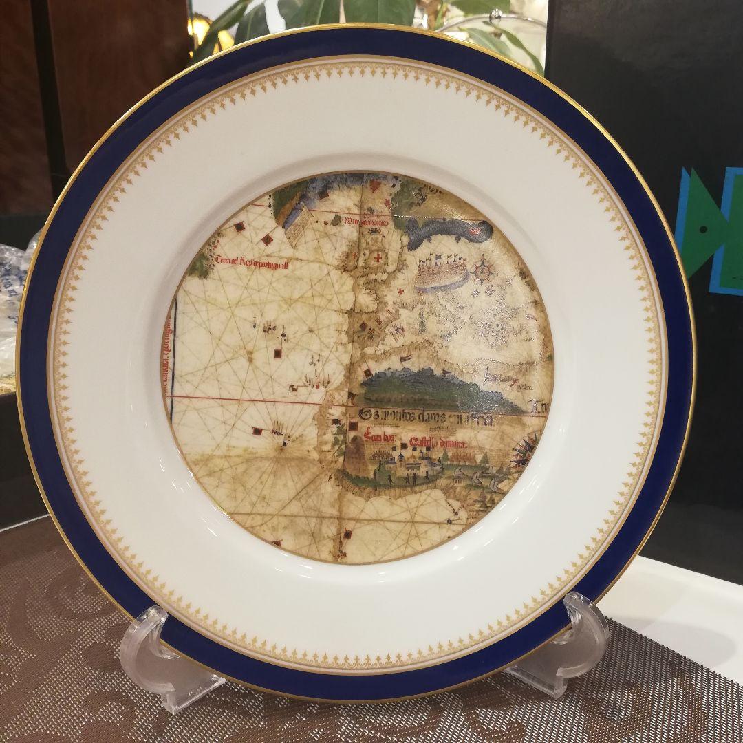 ◇Richard Ginori　colombiadi1992 コロンブス地図　皿