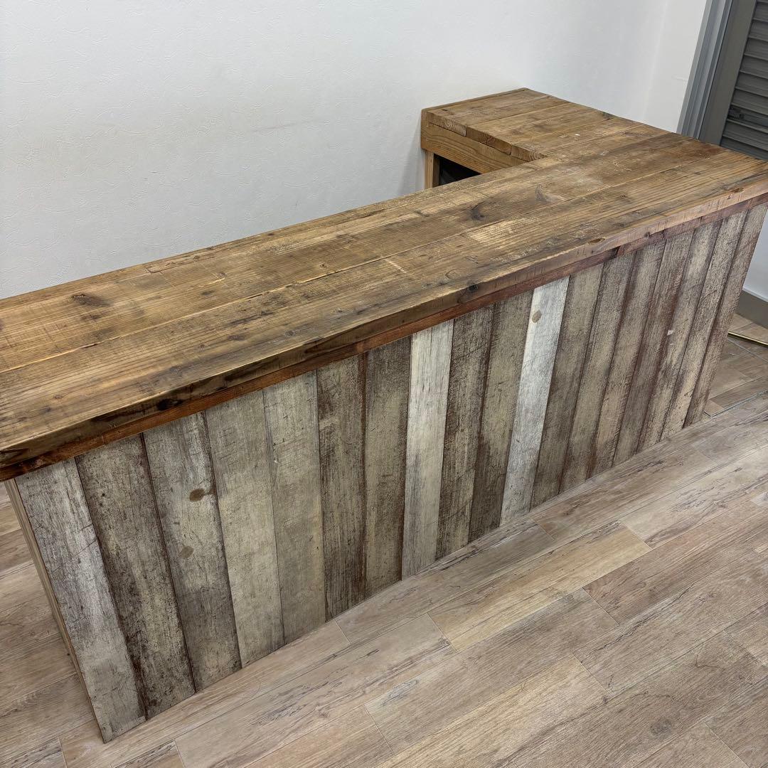 こ*ん様 店舗什器 オーダーメイドレジ台足場板はしけ板アメリカン雑貨アメカジ