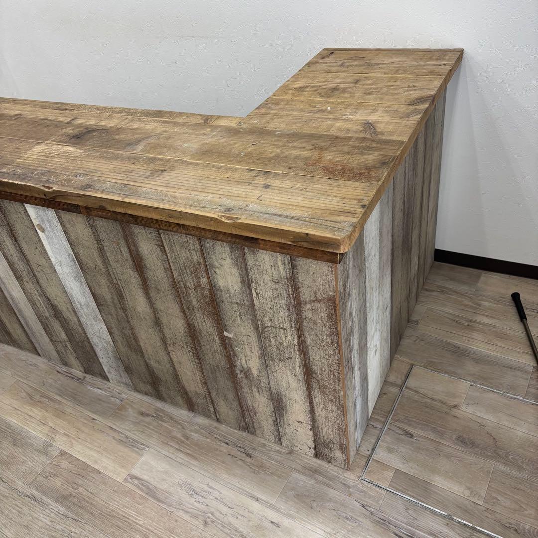 こ*ん様 店舗什器 オーダーメイドレジ台足場板はしけ板アメリカン雑貨アメカジ