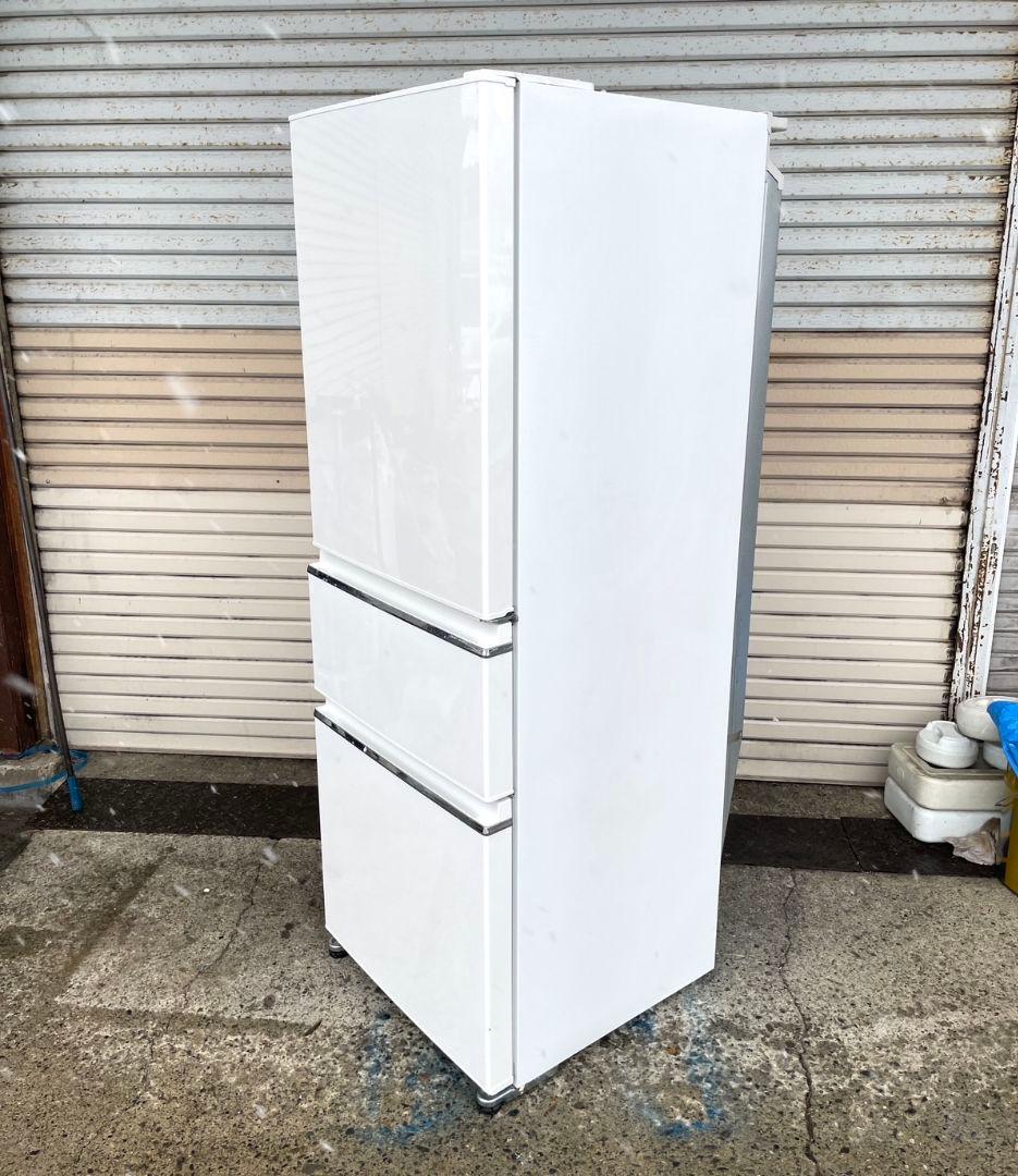 三菱 330L 3ドア冷蔵庫 MR-CX33C-W 2017年製 ホワイト系
