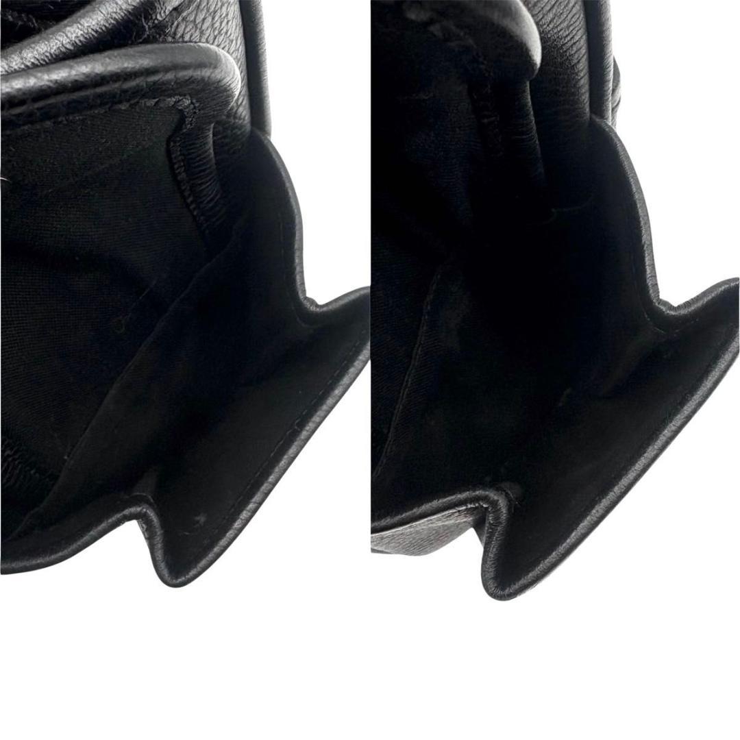 美品 BURBERRY バーバリー ハンドバッグ ノバチェック　レザー　ブラック