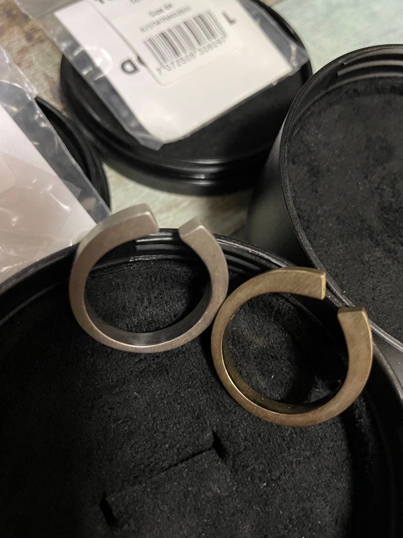 トムウッド TOM WOOD Split Ring ゴールド&シルバー2点セット