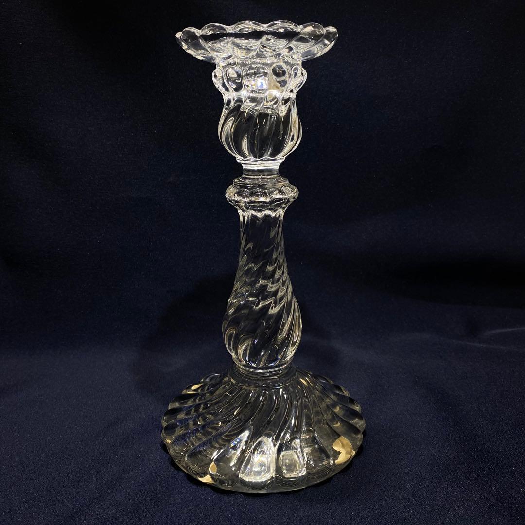 Baccarat バカラ バンブートゥース キャンドルスタンド オールドバカラ