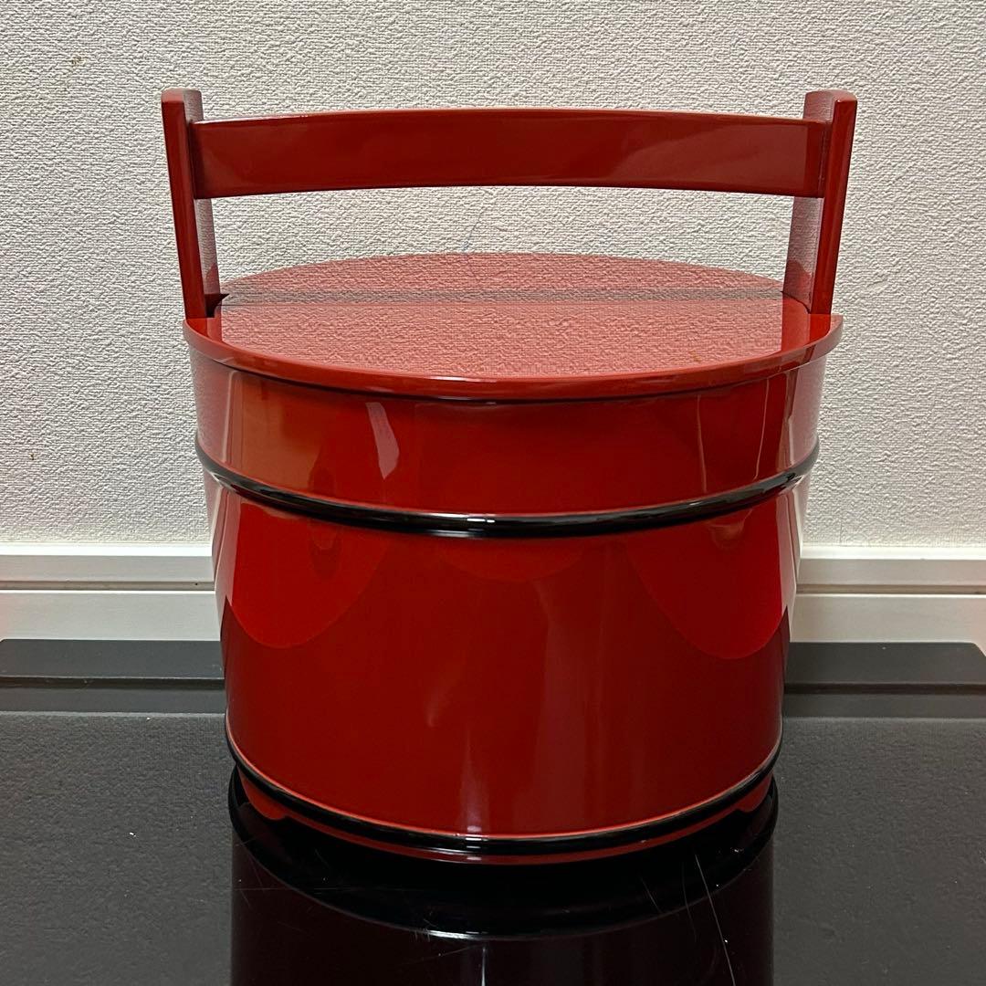 輪島塗朱手桶水指　茶碗茶道具懐石茶箱鵬雲斎坐忘斎淡々斎即中斎七事式水屋道具香合棗