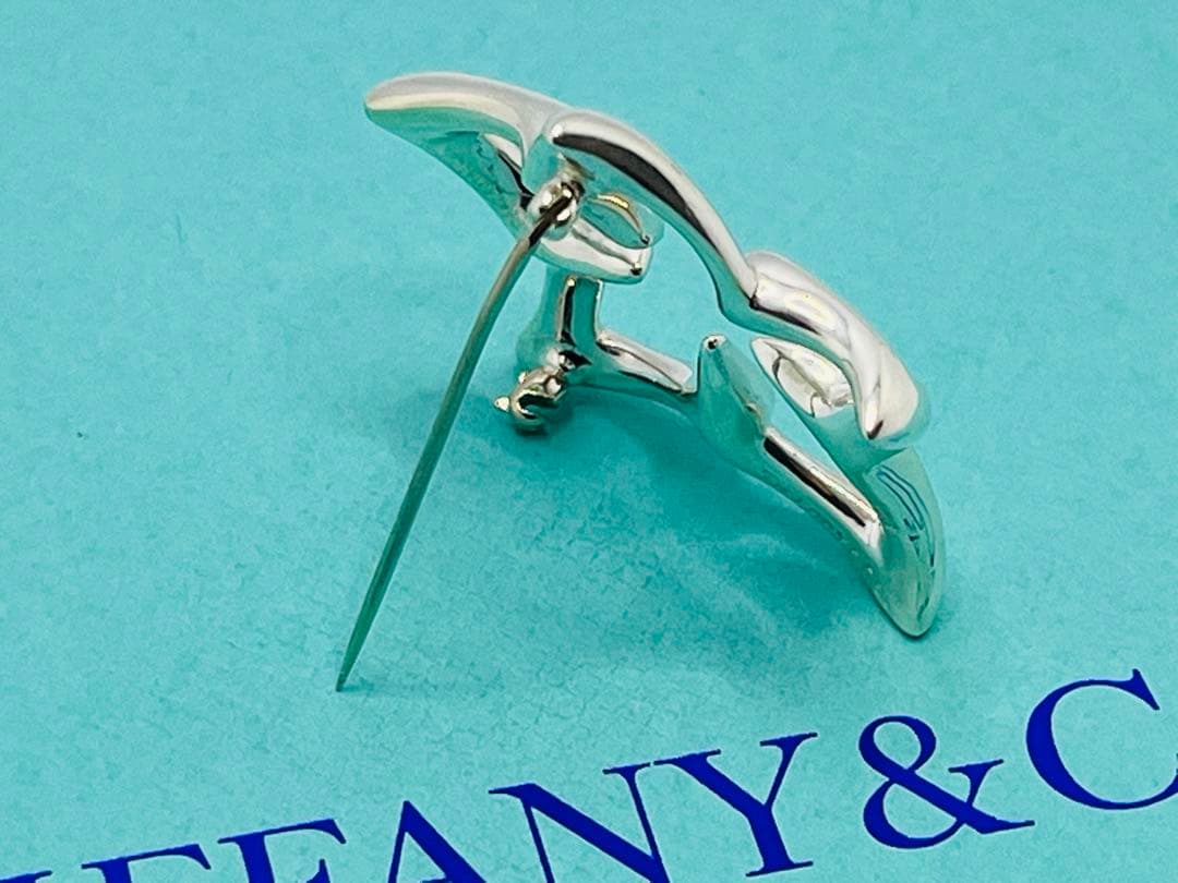 c217 美品　希少　1996 オールドティファニー　プルメリア　ブローチ