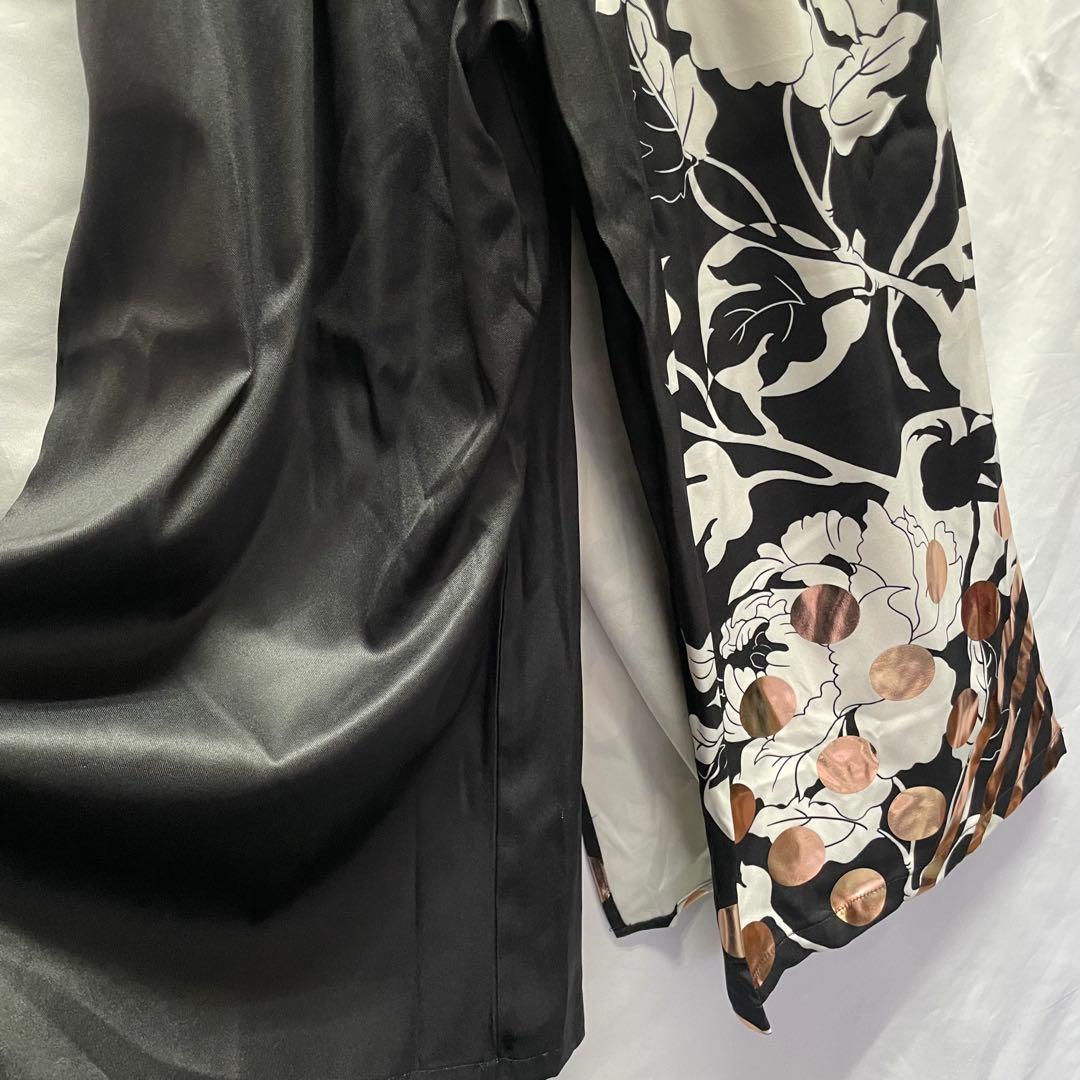 【新品未使用】倭ものやカヤ　耀う牡丹袴風パンツ　ブラック