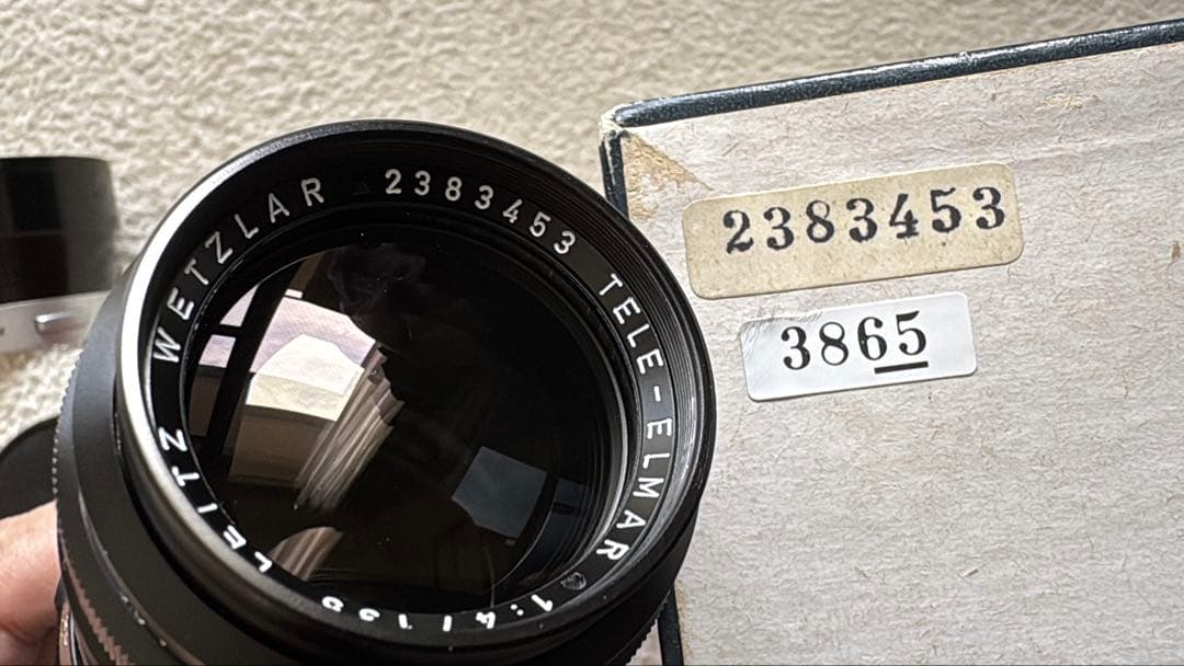 年末セール 元箱フード付き Leica TELE ELMAR 135mm f4