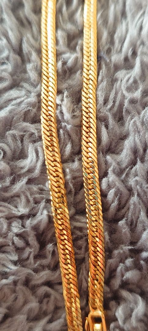 18金 喜平 12面トリプルカットアンクレット