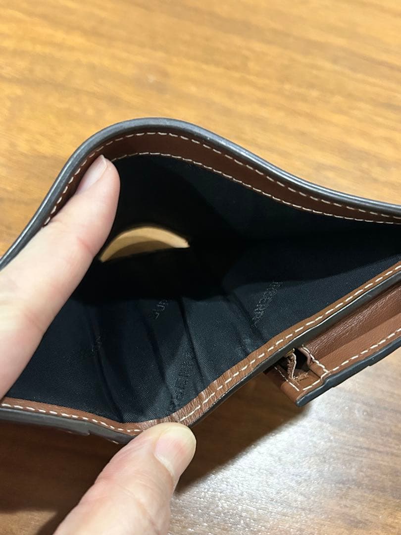 BURBERRY 二つ折り財布 ブラウン チェック柄