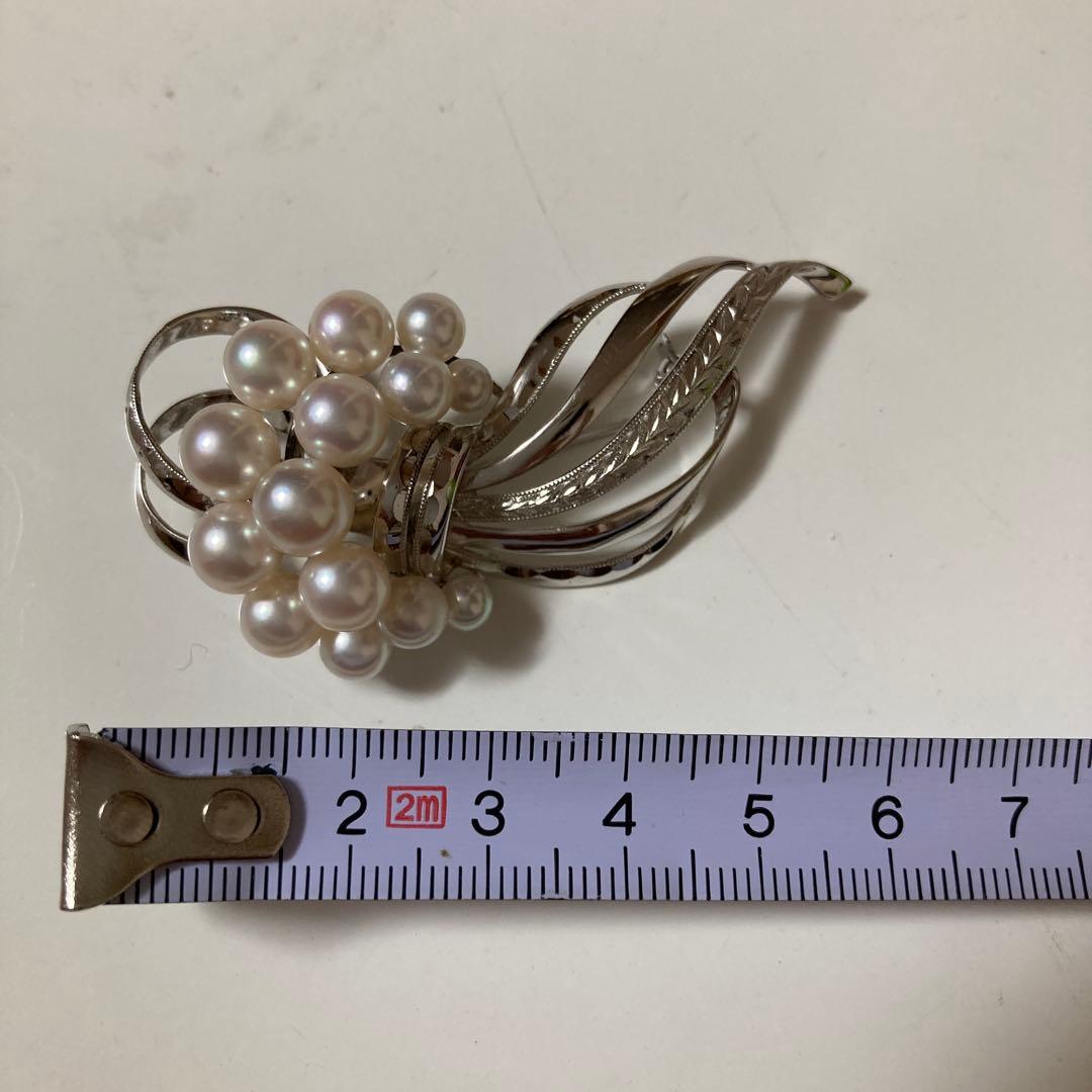 未使用品　田崎真珠　パールブローチ