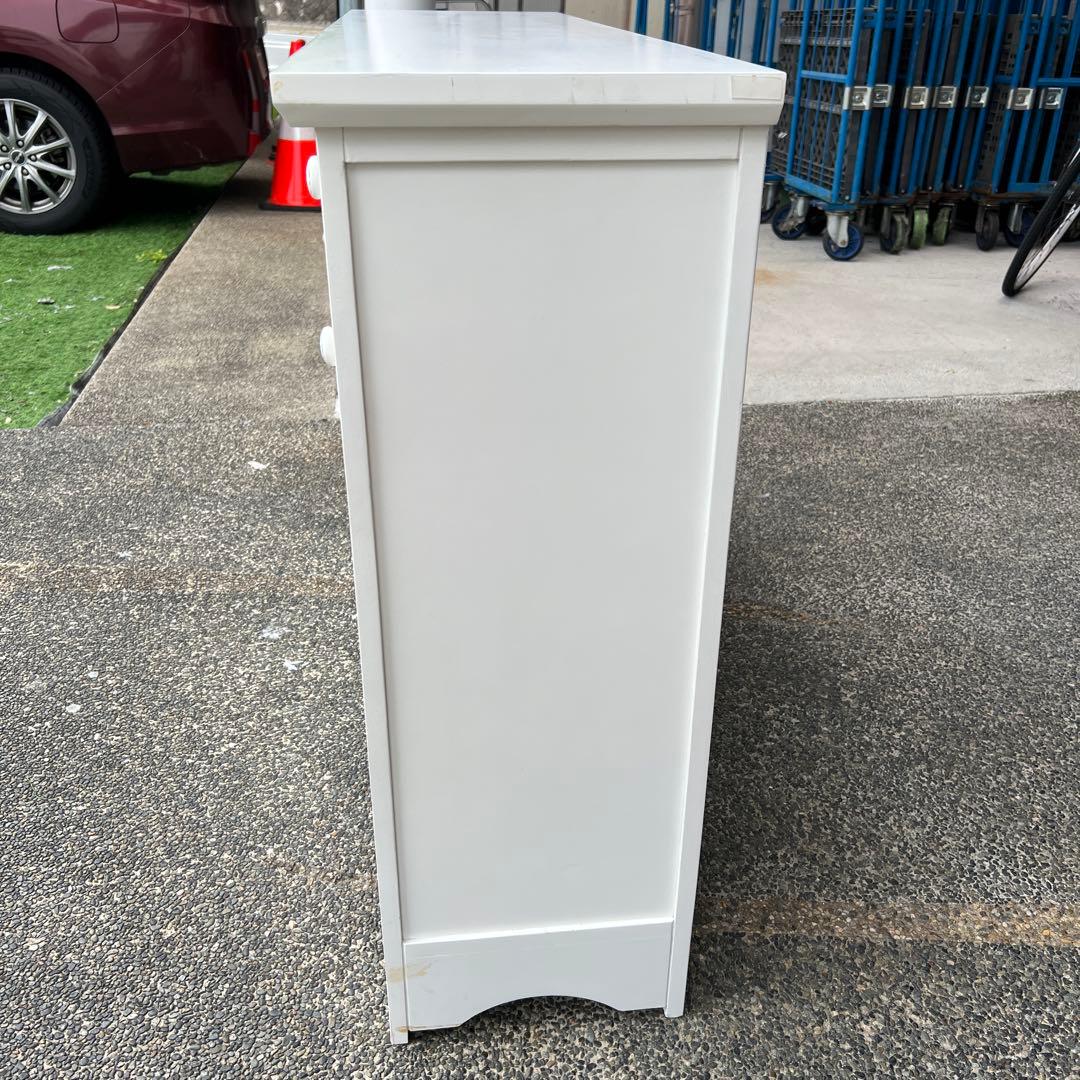 キッチンカウンター　サイドボード　キャビネット　ホワイト