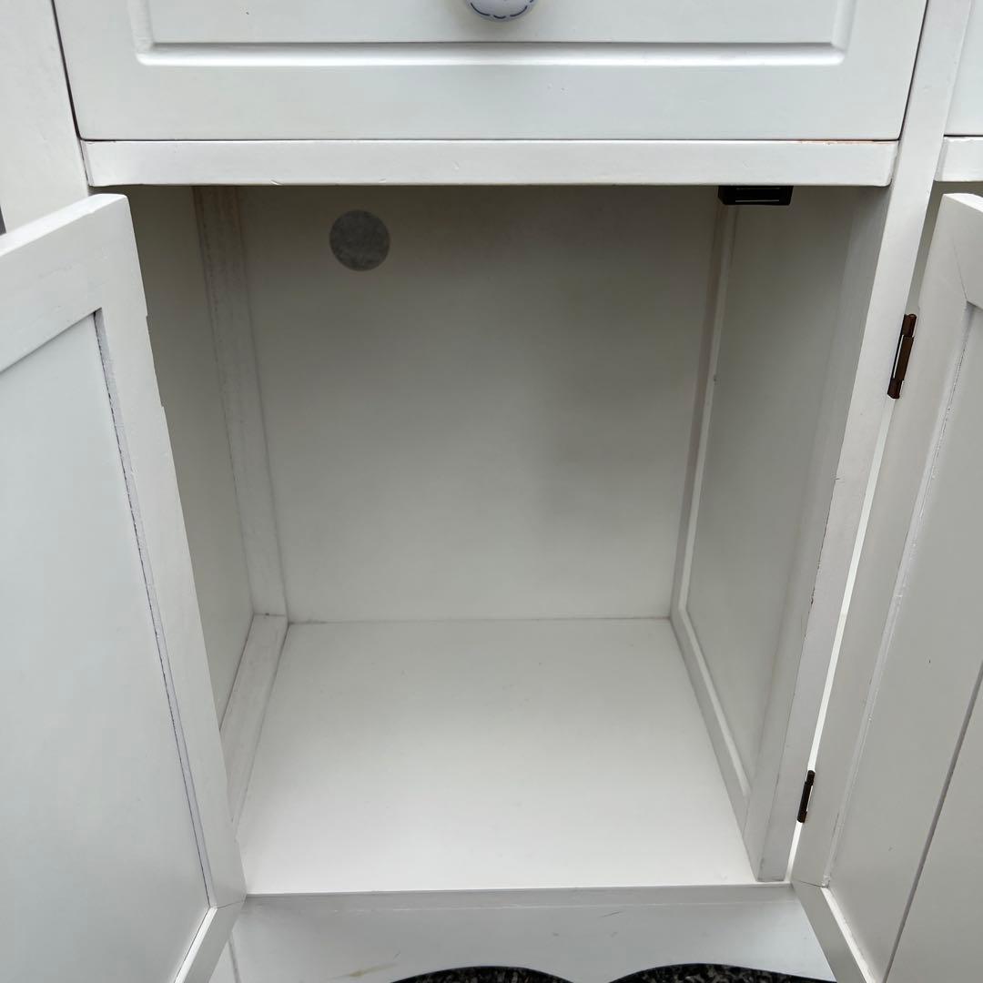 キッチンカウンター　サイドボード　キャビネット　ホワイト