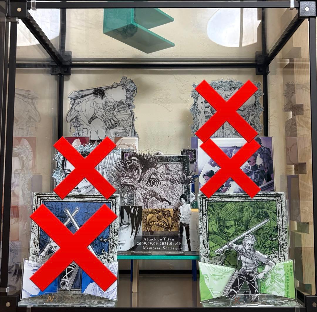 アクリルスタンド　アルミン　ジャン　エレン　ライナー　ベルトルト　ユミル