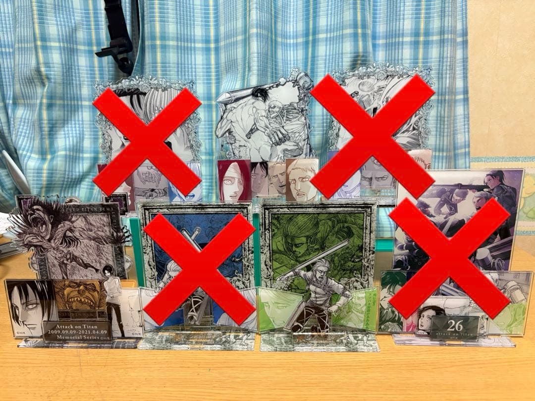 アクリルスタンド　アルミン　ジャン　エレン　ライナー　ベルトルト　ユミル