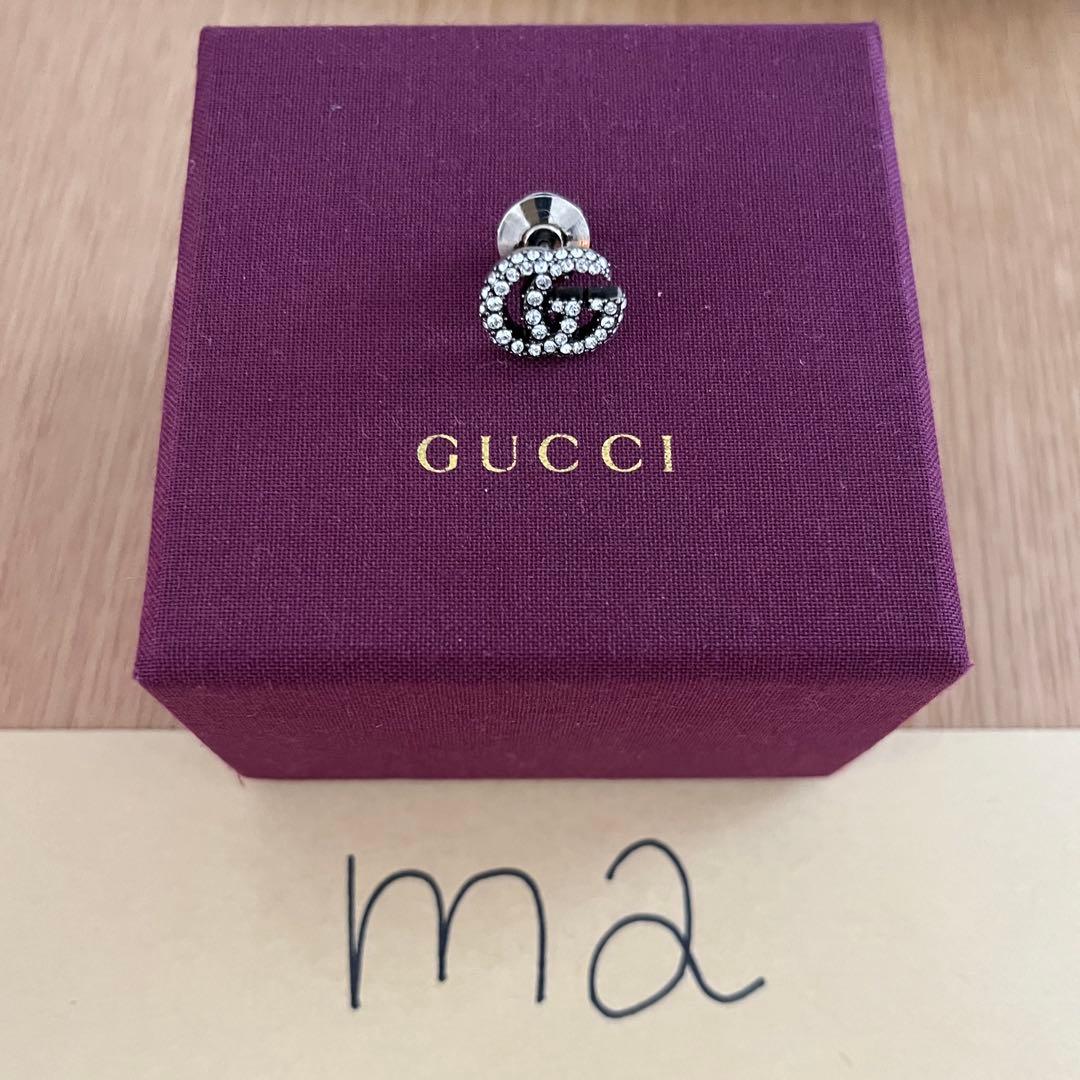 hulagirl 　GUCCI クリスタルダブルGブローチ　ピン