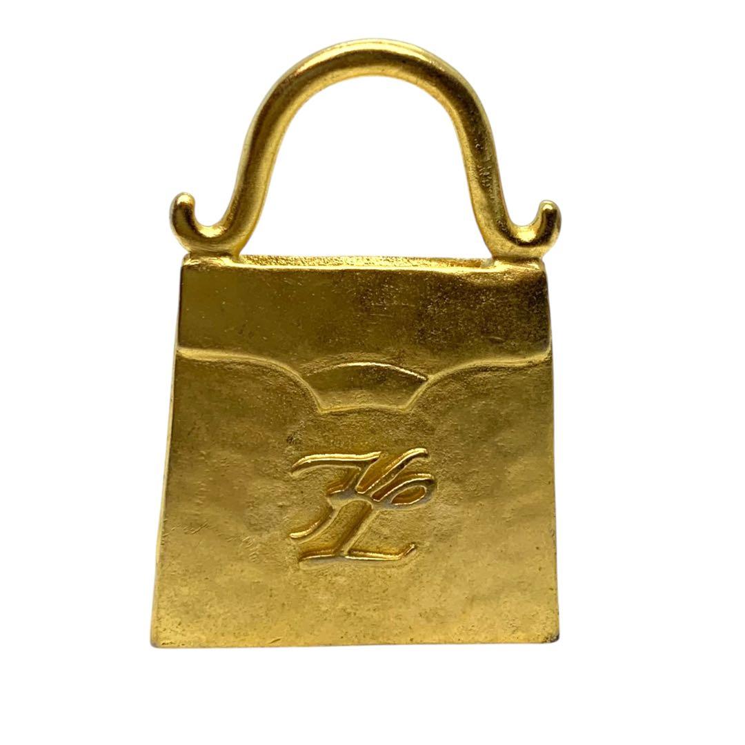 Karl Lagerfeld カールラガーフェルド バッグ型 ブローチ ロゴ