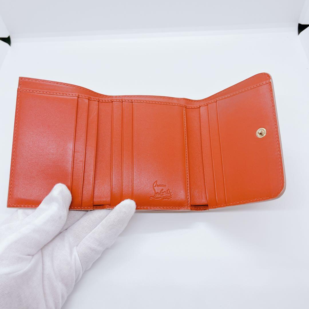 【正規品】Christian Louboutin ルブタン 3つ折り財布 ピンク