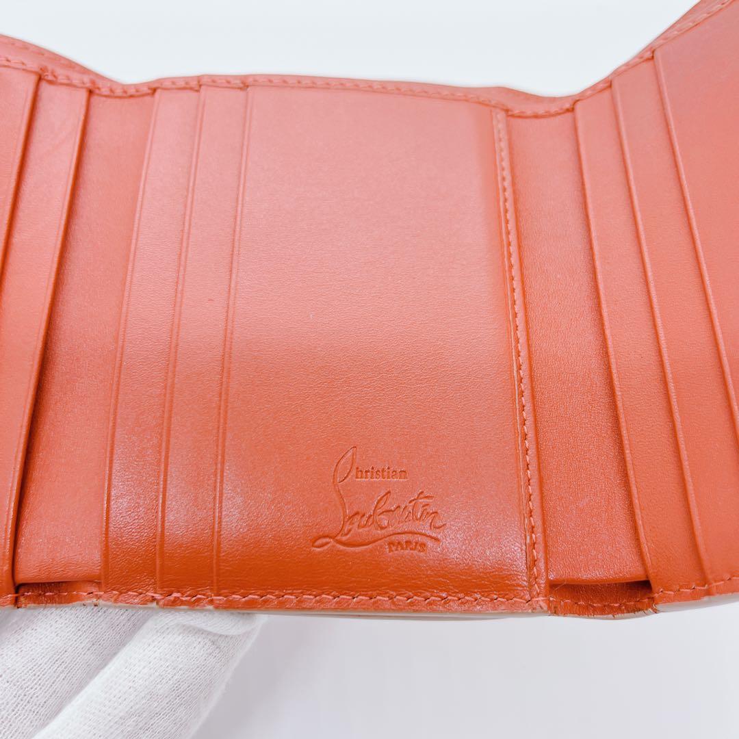 【正規品】Christian Louboutin ルブタン 3つ折り財布 ピンク