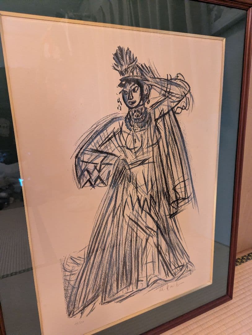 梅原龍三郎 リトグラフ 「楊貴妃」 限定150部