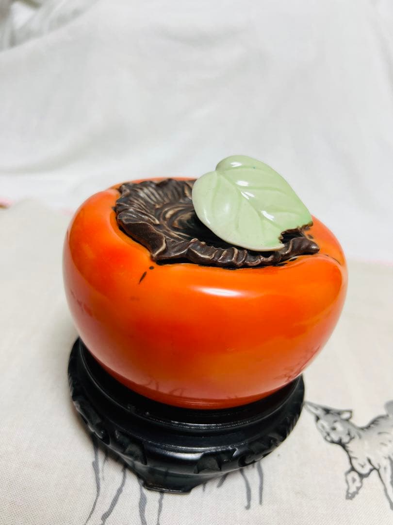 有田焼　二宮閑山　柿　調味料入れ　古伊万里　陶器 現状品