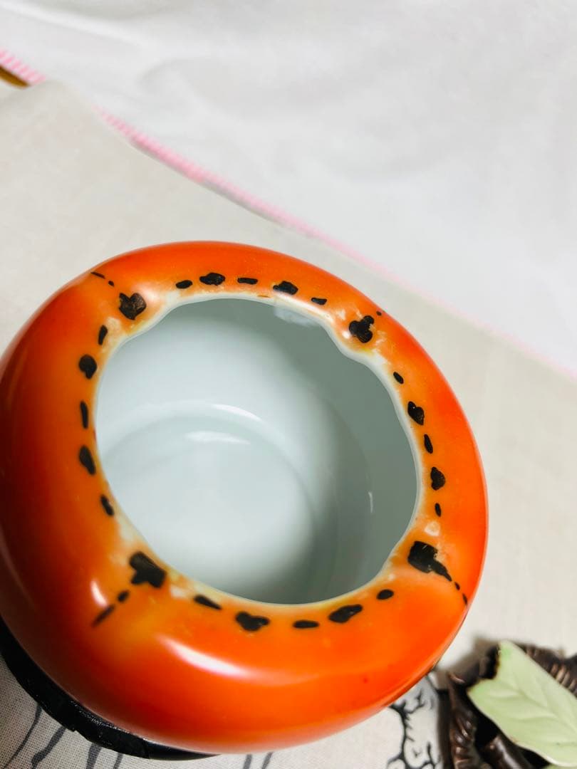 有田焼　二宮閑山　柿　調味料入れ　古伊万里　陶器 現状品